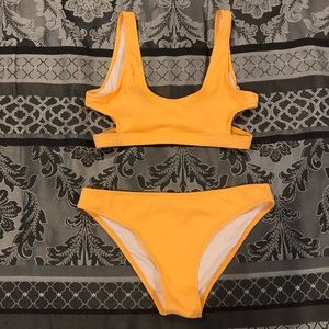 cupshe yellow bikini